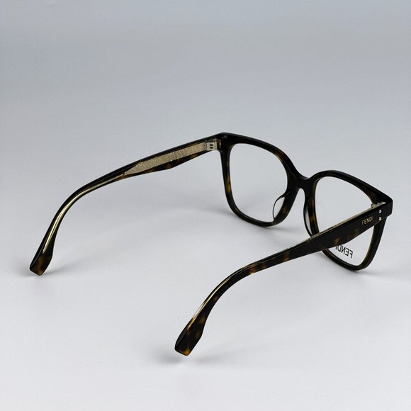 Fendi FE50004I 052 Eyeglasses Havana Square Women FE 50004I - Picture 9 of 13